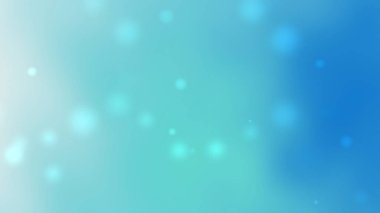 Açık Mavi Gradyan Arkaplanı Yumuşak Bulanık ve Parlayan Bokeh Çemberleri