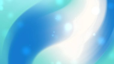 Açık Mavi Soyut Dalga Arkaplanı Yumuşak Parıltı ve Bokeh Efektleri