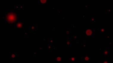 Koyu Kırmızı Parlayan Parçacık Şeffaf Arkaplan Üzerinde Animasyon