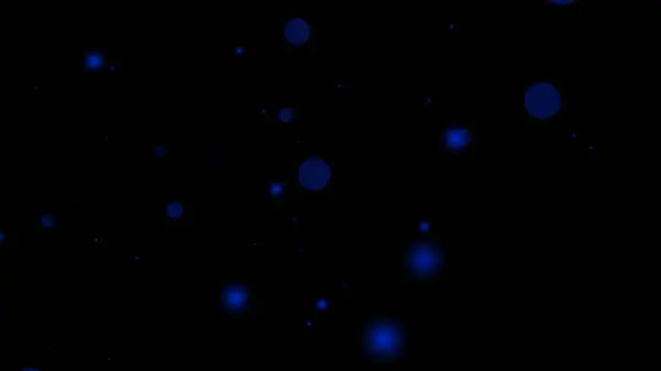 Siyah şeffaf arkaplan ile süzülen Mavi Parçacık Kaplama Efekti