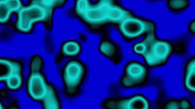 Parlak mavi ve cyan akışkan organik şekiller, parlak bir arka plan üzerinde ışıl ışıl etkiye sahip, fütüristik tasarım için mükemmel yeni yıl kutlamaları, teknolojik etkinlikler ve yenilikçi dijital grafik kompozisyonları.