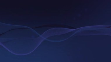 Modern tasarım projeleri için uygun koyu mavi arkaplan üzerindeki soyut dalgalar arka plan posterleri ve dijital sanat eserleri