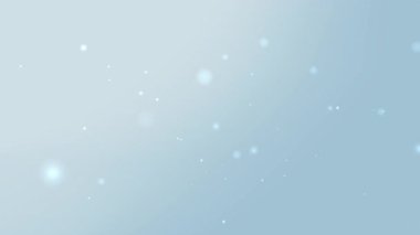 Küresel kutlama görselleri için mükemmel yüzen parçacıklara sahip açık mavi gradyan dijital olay fütüristik slaytlar veya zarif kış temalı tasarım sunar