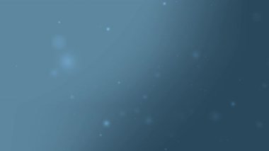 Yumuşak açık mavi gradyan yumuşak yüzen bokeh parçacıkları ile sakin rüya gibi animasyon yaratıyor dünya festivali için mükemmel görsel arka plan zarif hareket veya dijital tatil davetiyesi tasarımı