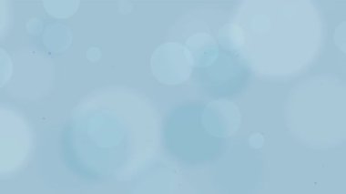 Özgeçmiş tasarımları sosyal medya gönderileri davetleri ve modern grafik projeleri için uygun bulanık beyaz parçacık çemberleri ile soluk mavi arkaplan