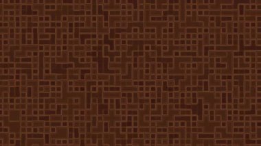 Kare ve çizgilerle kahverengi geometrik desen modern bir estetik ile arka plan paketleme tekstil veya baskı tasarımları için uygundur