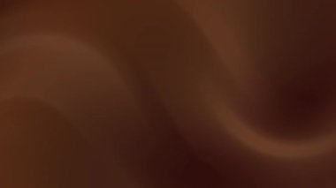 Yumuşak eğimli kıvrımları olan koyu kahverengi ipeksi soyut arkaplan çikolata temalı tatil kartları veya zarif ambalaj tasarımları için mükemmel bir akış yaratıyor.