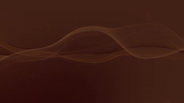 Lüks markalaştırma kozmetik ambalajları ya da Noel ya da uluslararası moda kampanyaları gibi şenlikli reklamlar için mükemmel bir arka plan üzerinde soyut çikolata kahverengi dalga çizgileri.