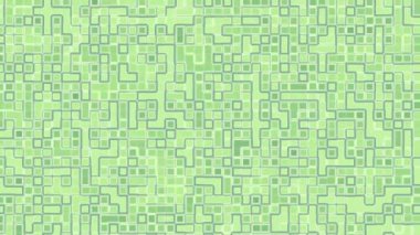 Canlandırılmış açık yeşil arka plan yuvarlak geometrik çizgiler ve parlayan fayans efektleri eko temalı dijital sanat fütüristik UI veya Dünya Günü gibi küresel kutlama grafikleri için idealdir.