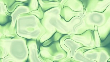 Yumuşak soyut mermer arka plan, nane yeşili ve pastel yeşil tonlarda pürüzsüz akışkan sıvı şekiller içeren dünya günü spa ürünleri veya doğa temalı kutlama görselleri için mükemmel.