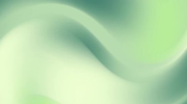 Yeşil ve beyaz dalga gradyan eğrileri olan soyut arkaplan, akıcı ışık özellikleri, bayram ekolojik ürün reklamları ve minimum doğa temalı posterler için harmanlanmış.