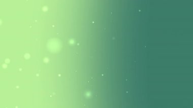 Yüzen Bokeh ışık parçacıkları ve yumuşak bulanık efektlerle rahatlatıcı yeşil gradyan doğa temaları Dünya Günü eko markalaşması veya bahar festivali tasarımları için mükemmel.