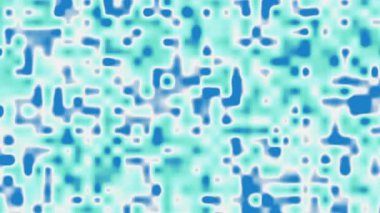 Yeni yıl partileri için kusursuz parlak şekillere sahip mavi ve cyan renklerine sahip yumuşak pikselli buz deseni. Kış partileri dijital sanat ve modern grafik arka planlar.