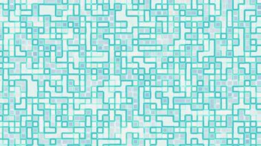 Geometrik kare elementlere sahip parlak mavi ve akua fütüristik devre arka planı teknolojik etkinlikler için mükemmel dijital pankartlar yenilik projeleri ve modern yaratıcı tasarımlar