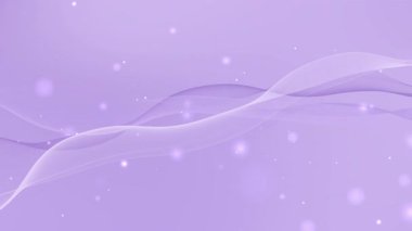 Kavisli dalga çizgileri olan soyut lavanta arkaplan ve ışıldayan bokeh parçacıkları lüks güzellik spa sevgililer günü için mükemmel ya da hayali yumuşak fütüristik atmosferi olan zarif dijital tasarım