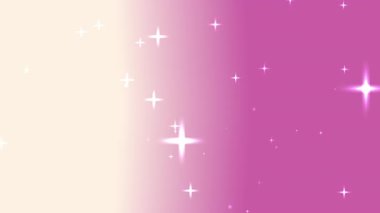 Açık pembe ve bej renginde, beyaz yıldızlı. Kızsal tasarımlar, bebek duşları ve arka planda rüya gibi temalar için mükemmel.