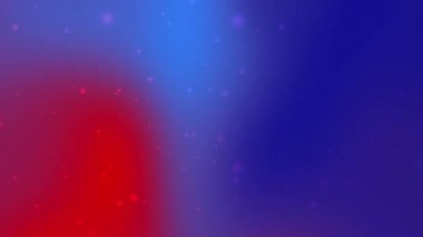 Dijital tasarım projeleri web sitesi geçmişi ve tanıtım materyalleri için uygun bulanık parçacık noktalarıyla mavi ve kırmızı soyut arkaplan