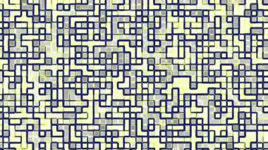 Fütürist soyut geometrik şablon deseni neon sarı ve koyu mavi kare çizgileri ile teknolojinin arka planında dijital tasarımlar ve teknolojik olaylar ve dijital markalaşma için ideal modern sanat tasarımları için mükemmeldir.