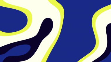 Kalın mavi ve beyaz şekilli modern akışkan sanat eserleri dijital tasarımlar ve yeni yıl ve sanat sergileri gibi şenlikli temalar için mükemmeldir.