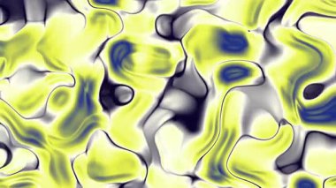 Sarı ve beyaz girdaplı soyut sıvı mermer tasarımı dijital arka planlar modern sanat ve yeni yıl veya lüks temalı projeler için mükemmeldir.