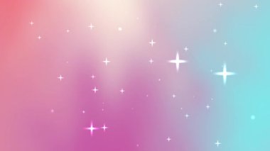 Pembe mavi renkte yumuşak pastel gradyan ve ışıldayan yıldızlı şeftali fantezi tasarımları için ideal düğün temaları veya tatil kutlamaları görselleri