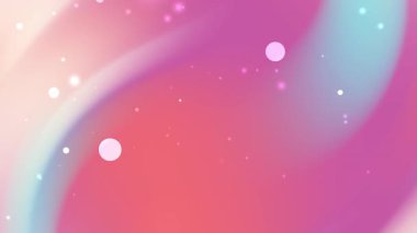 Modern tasarım sosyal medya paylaşımları için ideal beyaz ve pembe dairelere sahip pembe turuncu mavi gradyan baskı materyalleri ve web grafikleri