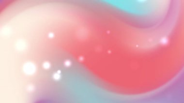 Pembe ve mavi gradyan üzerinde turuncu parçacıklar soyut arkaplan teknolojisi için uygun dijital sanat teması ve modern tasarımlar kavramları