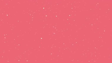 Dağınık beyaz toz parçacık etkisine sahip mercan pembe zemin, düğün temaları için mükemmel bir minimalist doku yaratıyor. Sevgililer Günü tasarımları veya mevsimsel kutlama arkaplanları ve dekorasyonları için.