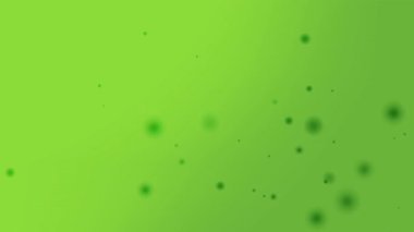 Yumuşak yüzen bokeh parçacıkları ile yeşil eğimli arkaplan taze ve dinamik bir görsel yaratıyor Çevre dostu tasarımlar için mükemmel bahar temaları veya doğadan esinlenilmiş markalaşma projeleri