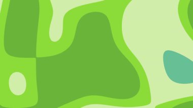 Modern soyut yeşil kağıt kesim arka plan katmanlı organik şekilli çeşitli yeşil tonlarda ve pürüzsüz eğriler doğa ve festival kutlamaları için mükemmel.