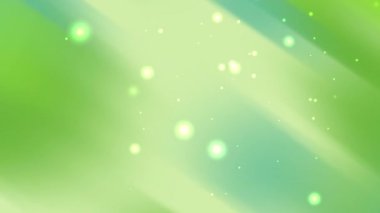 Doğal tasarım broşürleri ve dijital sunumlar için uygun beyaz noktalar içeren yeşil ve beyaz gradyan soyut arkaplan