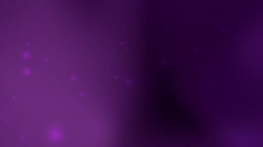 Koyu mor arkaplan, parlak parçacıklar ve pürüzsüz gradyan etkisi modern web tasarımı veya zarif etkinlik davetleri için mükemmel.