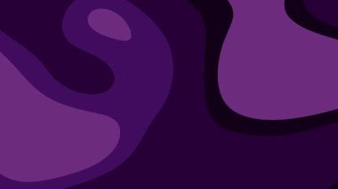 Pürüzsüz organik şekillere ve dalgalı katmanlara sahip koyu mor soyut akışkan desen modern tasarımlar dijital sanat posterleri ve şenlikli olay dekorasyonları için mükemmeldir.