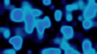 Fütürist tasarımlar için mükemmel bir siyah zemin üzerinde mavi parıldayan şekiller teknoloji kavramları soyut arka planlar dijital sanat projeleri ve bilim temaları