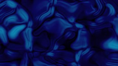 Pürüzsüz dalgalı desenleri ve parlak yansımaları olan soyut koyu mavi sıvı dokusu lüks markalaşma teknolojisi temaları ve yeni yıl ve kurumsal etkinlikler gibi küresel kutlamalar için mükemmeldir.