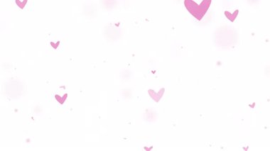 Pembe Aşk Parçacığı, Sevgililer Günü veya aşk temalı projeler için mükemmel romantik veya şenlikli tasarımlar için şeffaf bir arkaplan üzerinde bulanık daireler çizer.