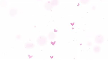 yumuşak pembe kalpler ve şeffaf arkaplanda bulanık ışık efektleri romantik tasarımlar için mükemmel sevgililer günü etkinlikleri ya da zarif kutlama temaları için