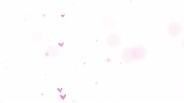 Pembe kalp parçacıkları şeffaf arkaplan üzerine kaplanırlar Sevgililer Günü için ideal aşk kartları sosyal medya paylaşımları ve dijital tasarımlar