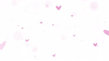 Pembe kalp aşk parçacıkları alfa şeffaf kanalında parlayan bokeh elementleri kaplar. Romantik tasarımlar için mükemmel sevgililer günü etkinlikleri ya da kutlama temaları için.