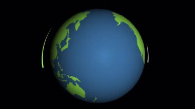 Çevresel kampanyalar için mükemmel olan saydam Çağdaş Çevre dostu kavram üzerine yeşil yapraklar ve yarım dünya harfleriyle Mutlu Dünya Günü Typografisi sürdürülebilirlik olayları ve küresel kutlamalar