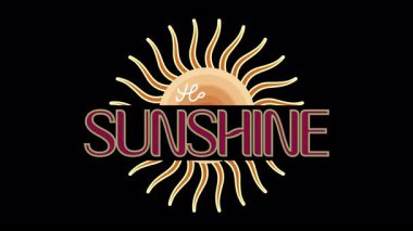 Kestane renkli metin ile gün ışığı grafiği Yaz Gündönümü ya da Güneş Festivali gibi mevsimsel etkinlik dekorasyonları için yaz alıntıları için ideal bej ve turuncu güneş ışınları.