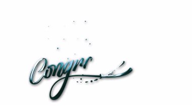 Tebrik ederim. Tebrik ederim. Tebrik kartları, davetiyeler ve sosyal medya paylaşımları gibi kutlama tasarımları için harika bir renk.