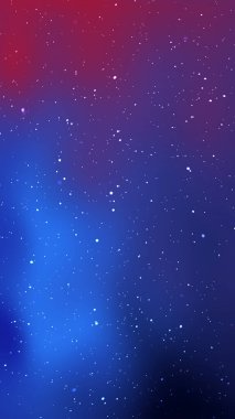 Kutlama Tasarımı için Mavi ve Mor Yıldızlı Gökyüzü dikey Arkaplanı