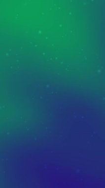 mavi ve yeşil renkler ve yumuşak parlak parçacıklar rüya gibi dijital tasarımlar için mükemmel dikey arkaplan bayram tebrik kartları veya bilim temalı sunumlar için ideal