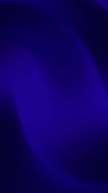 Pürüzsüz eğriler ve gradyan ışıklandırma ile koyu mor ve mavi soyut dalga arka planı uluslararası teknoloji fuarı posterleri veya modern tasarım sunumları için idealdir.