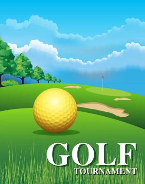 Fashionable, amazing dressing of golf professionals. clipart