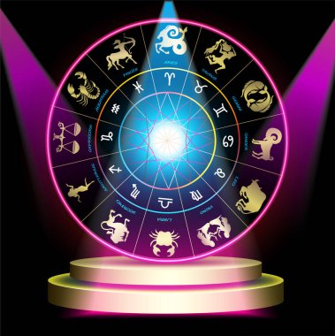 Podyum arka planının 3d illüstrasyonu, kaide kavramı, soyut vektör