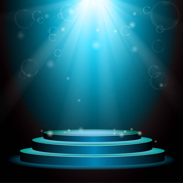 абстрактный пустой подиум. векторный фон.