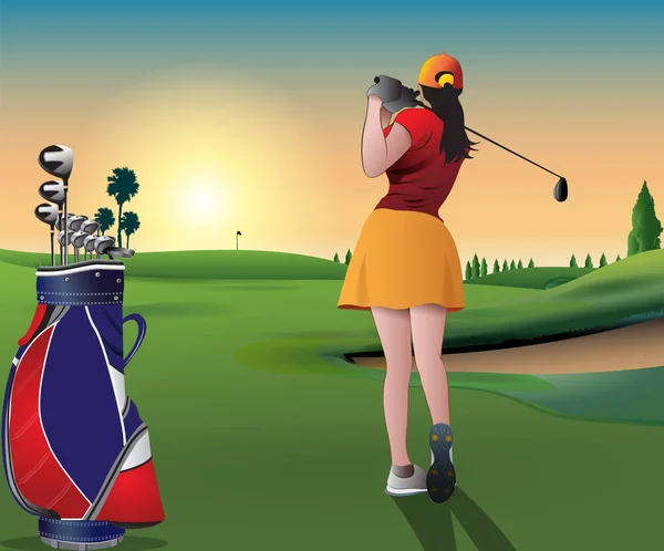 Golf Klub Sport Wektor Design Grafika — Wektor stockowy