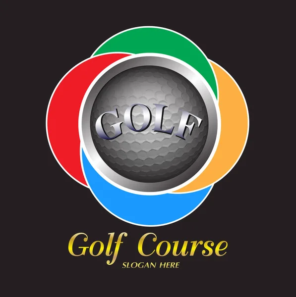 Clube Golfe Design Gráfico Vetor Esporte —  Vetores de Stock